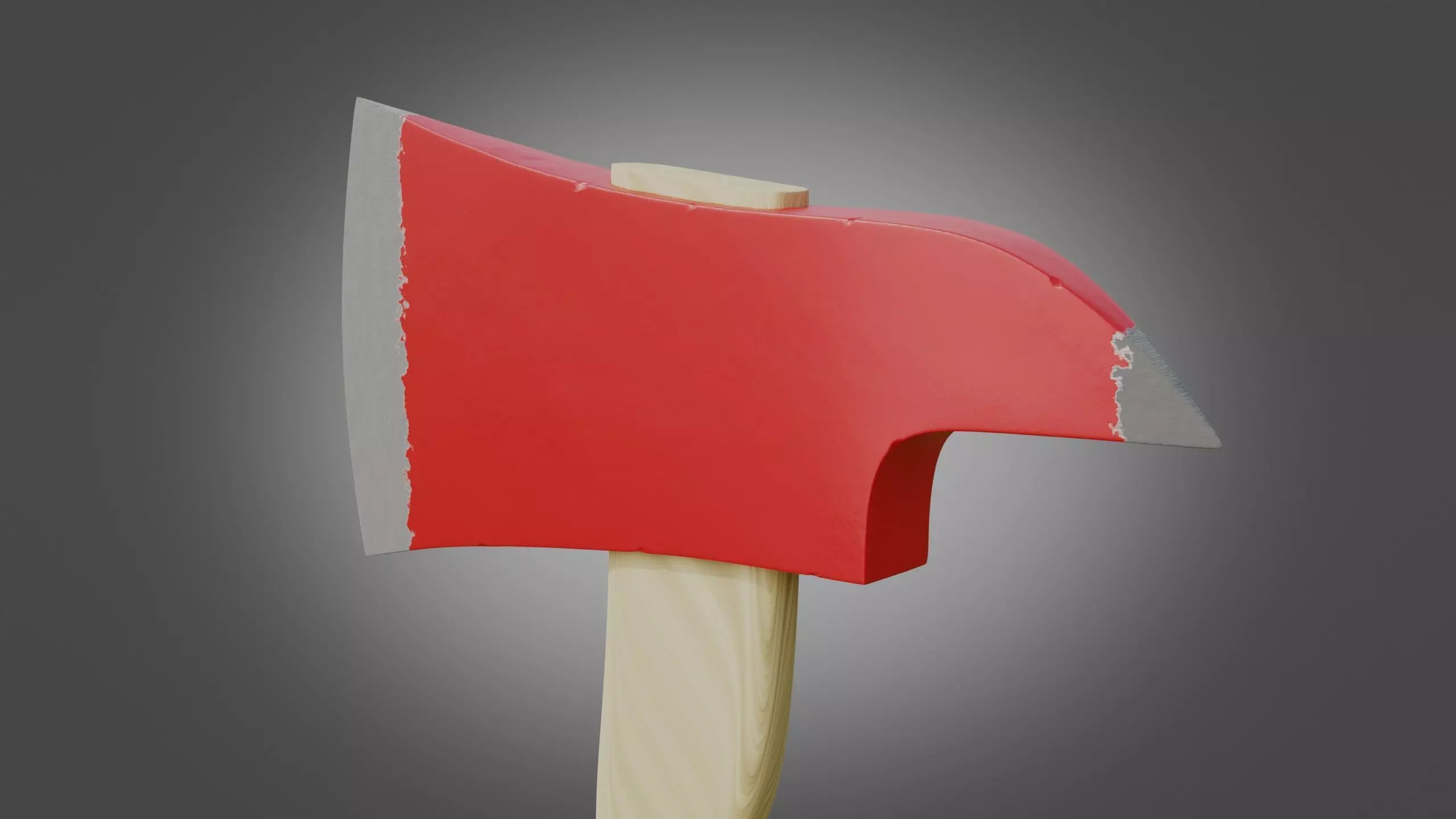 Firefighter Axe Free low-poly 3D model