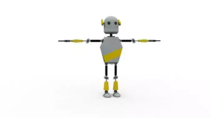 Robot Low-poly 3D model