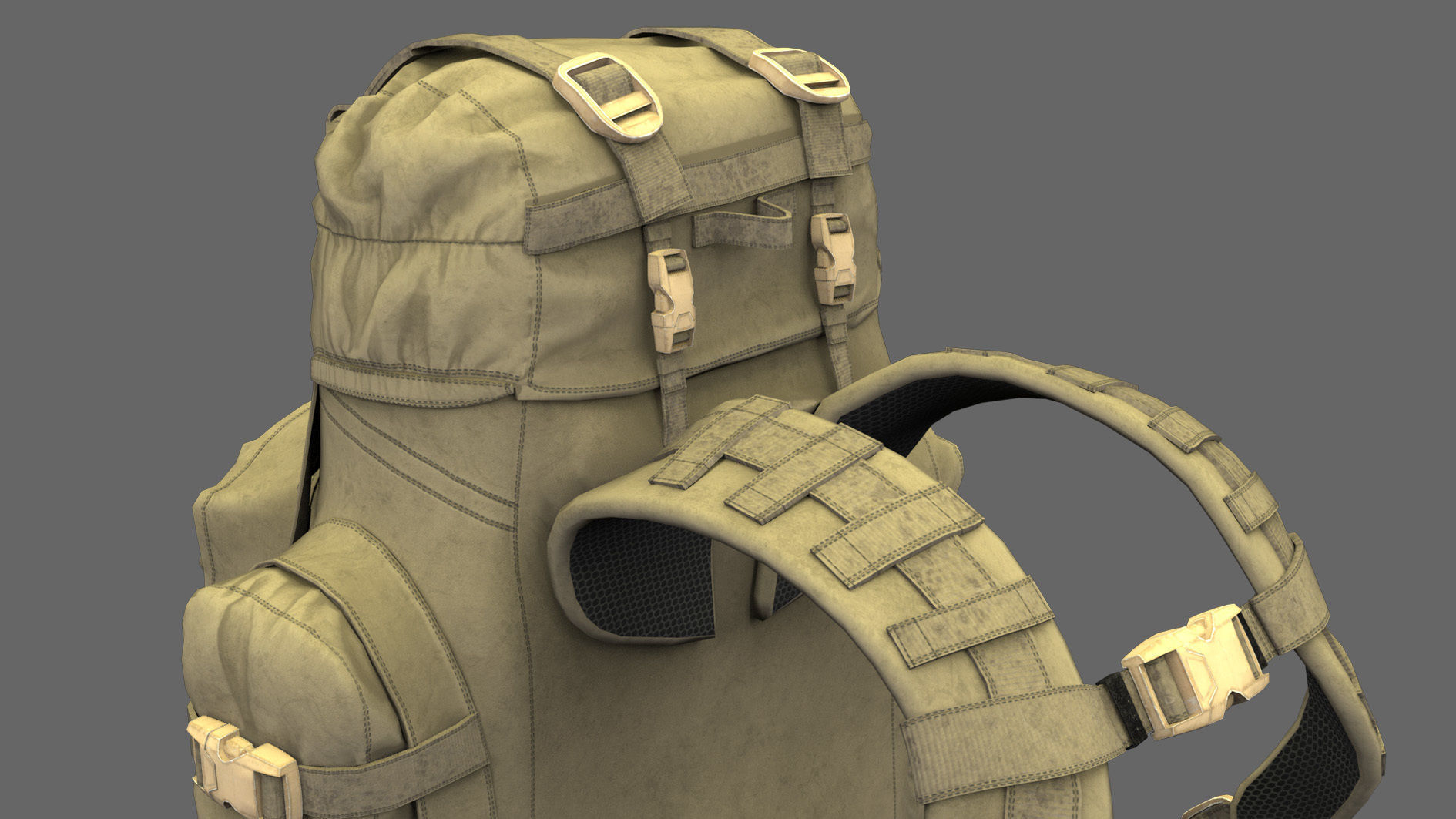 Military uniform and Equipment 3D model_16