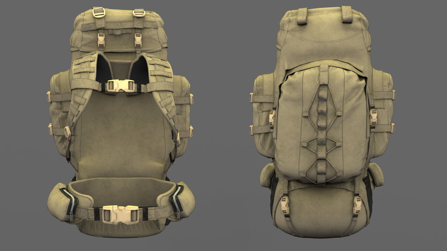 Military uniform and Equipment 3D model_14