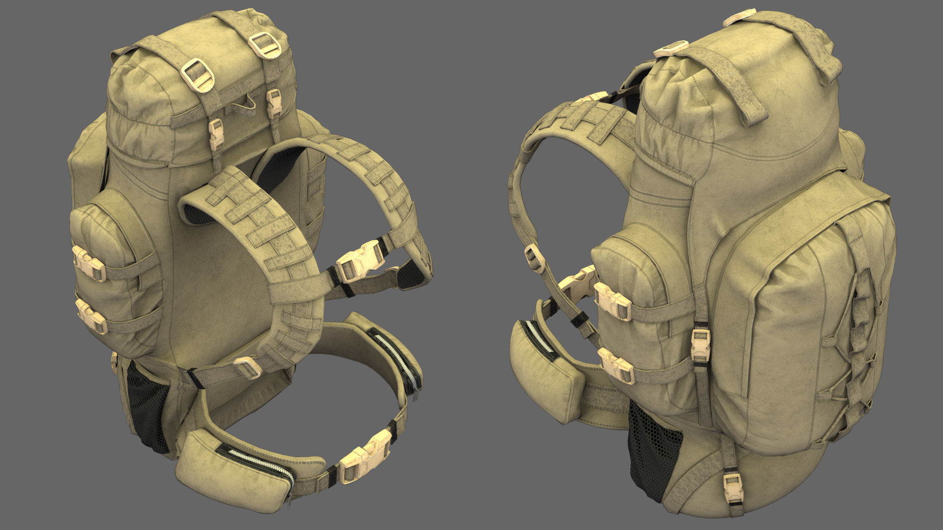 Military uniform and Equipment 3D model_17