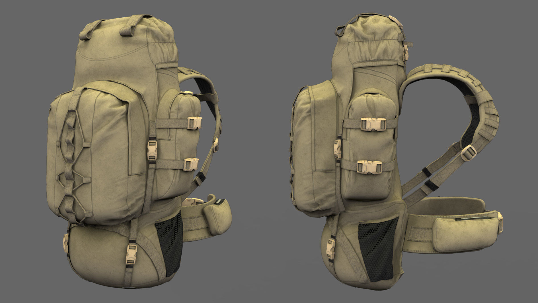 Military uniform and Equipment 3D model_15