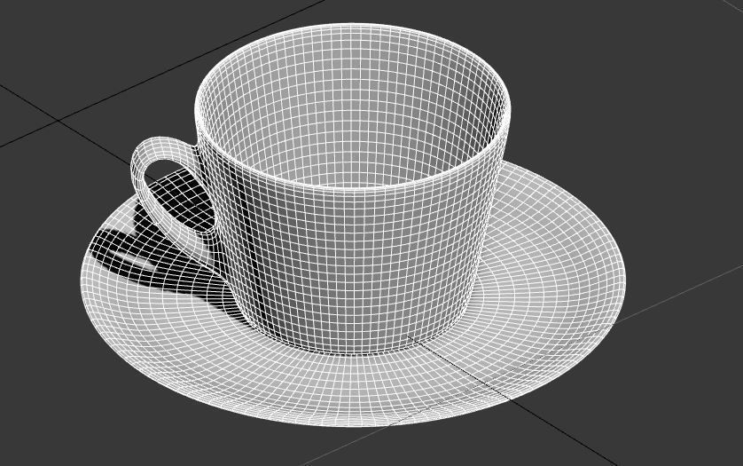 Simple coffee cup Free 3D model_1