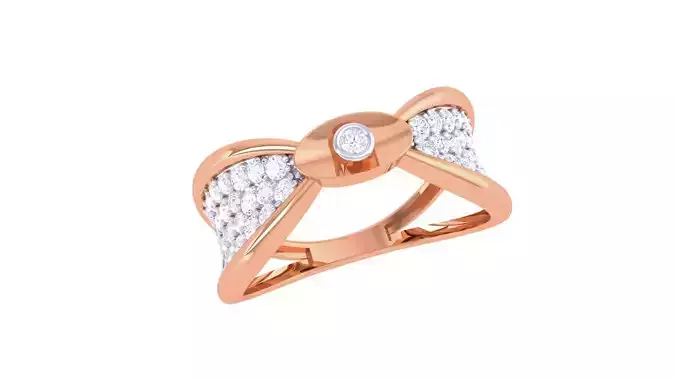 High Jewelry Diamond Cocktail Ring renders 3dm stl details