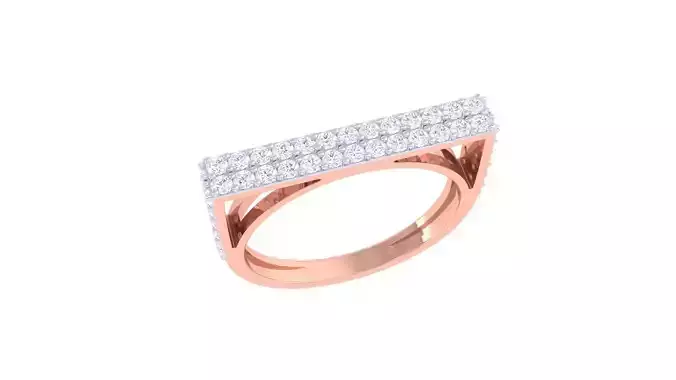 High Jewelry Diamond Cocktail Ring renders 3dm stl details