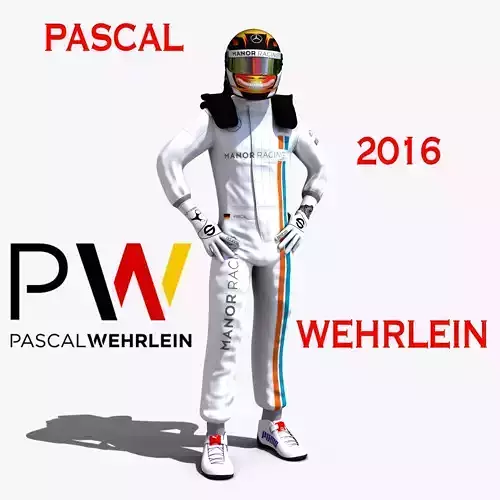 Pascal Wehrlein 2016 Low-poly 3D model