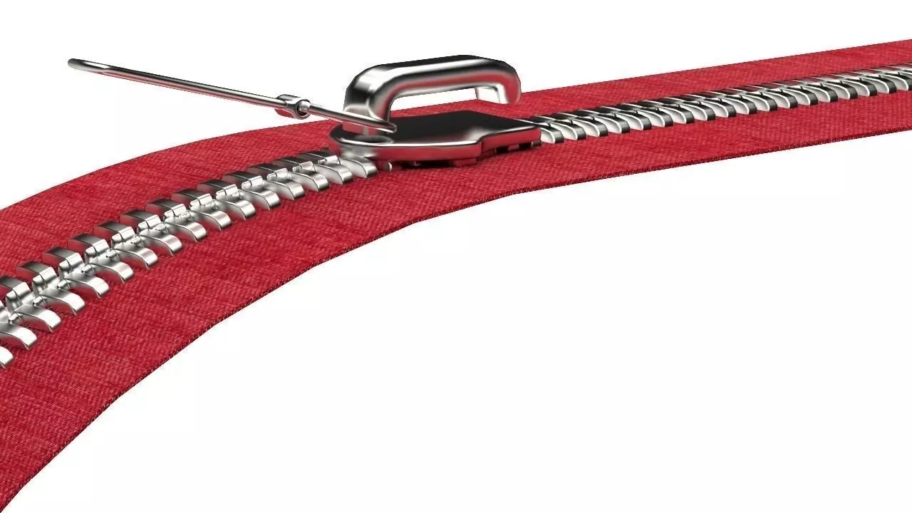 zip model zipper Free 3D model_0