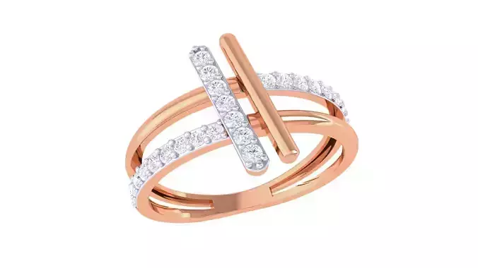 Wire Mesh High Jewelry Diamond Cocktail Ring renders 3dm stl 