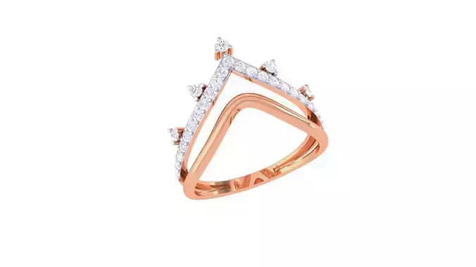 Wire Mesh High Jewelry Diamond Cocktail Ring renders 3dm stl