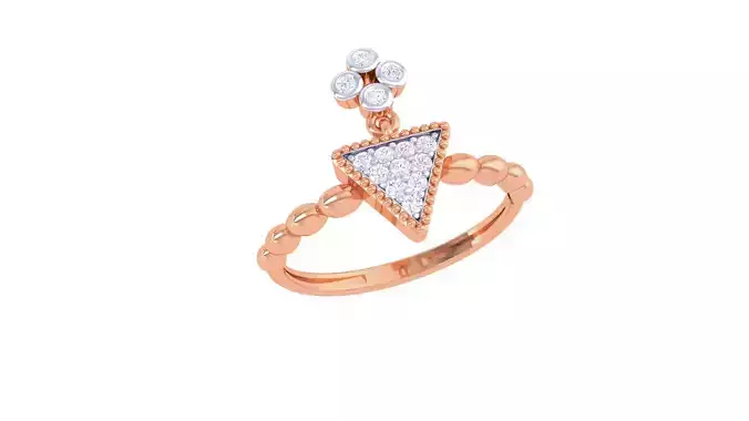 Light Wt Diamond Cocktail Ring renders 3dm stl details