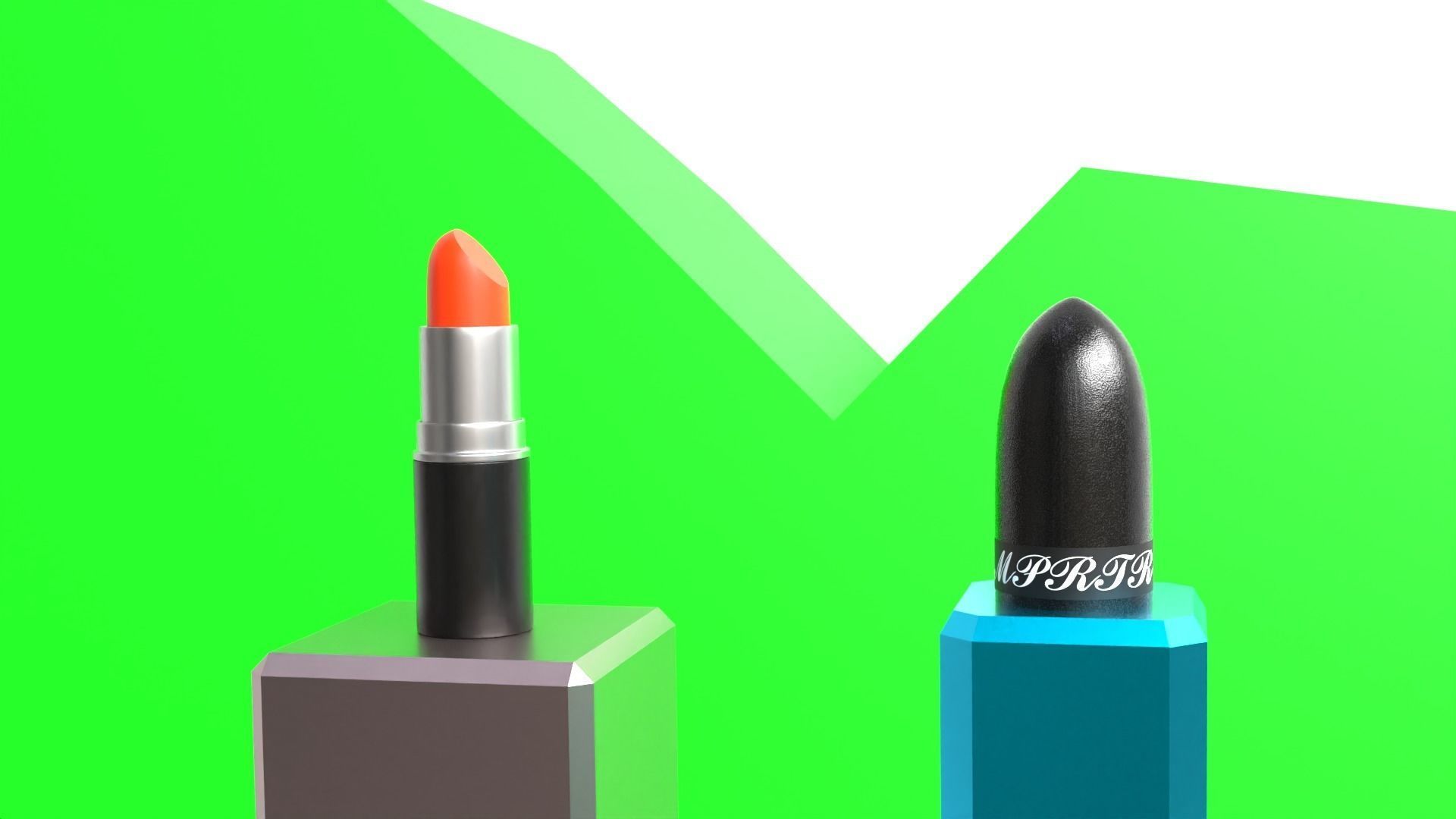 lipstick with animation 3D model_7