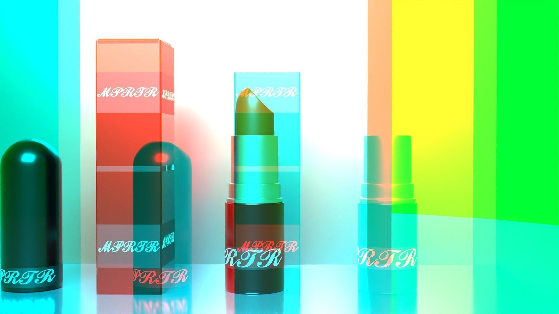 lipstick with animation 3D model_3
