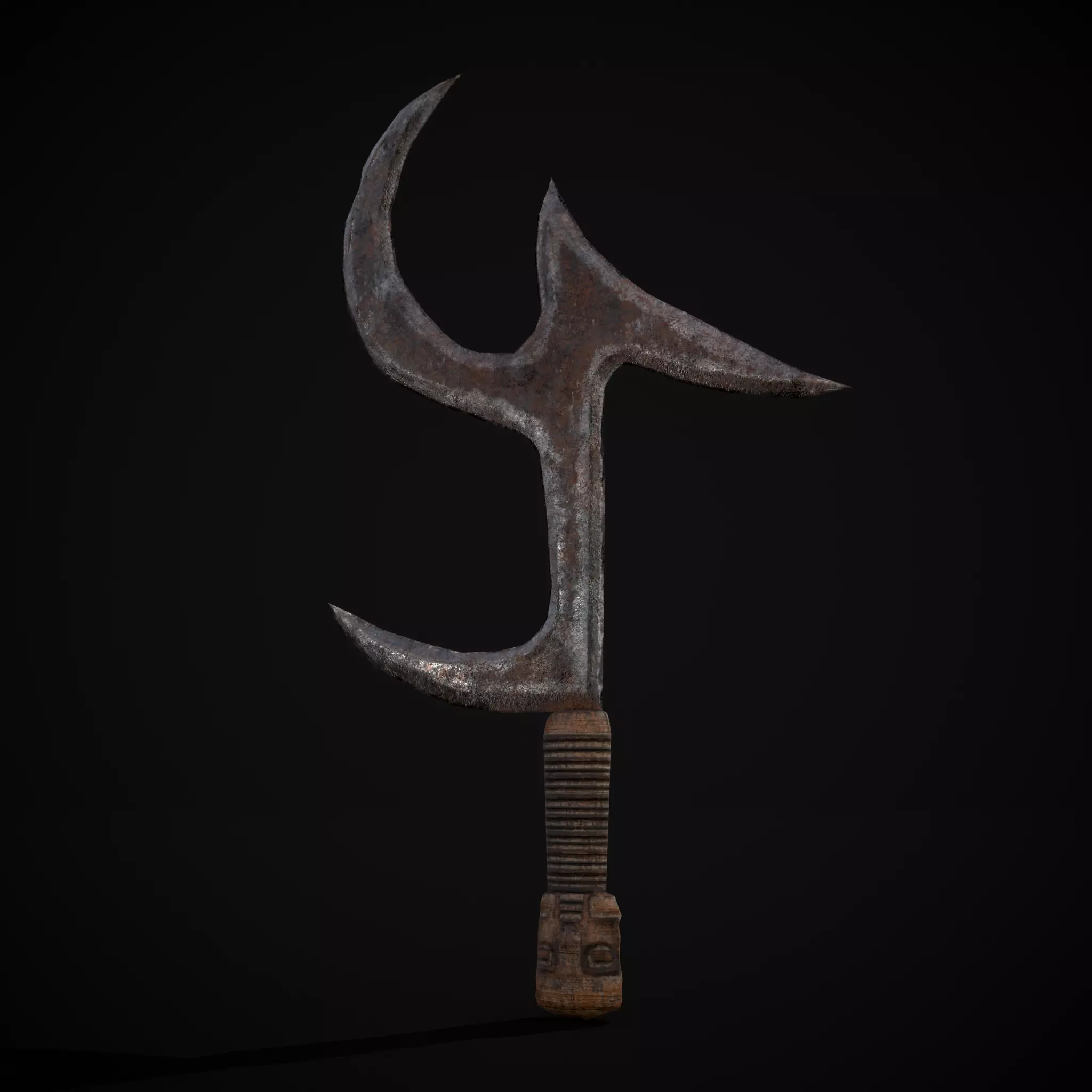 African Mambele Low-poly 3D model_0