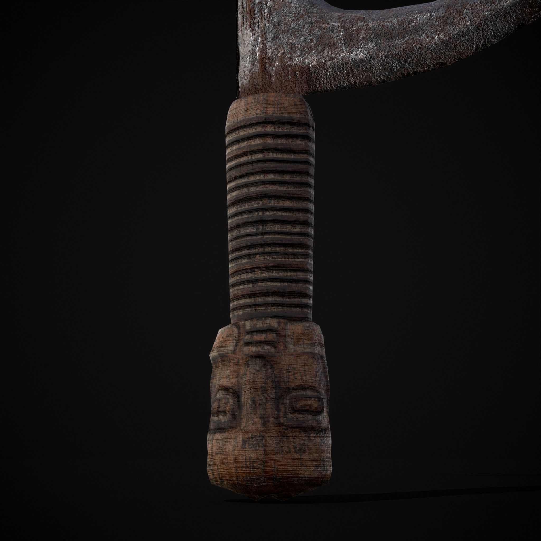 African Mambele Low-poly 3D model_5