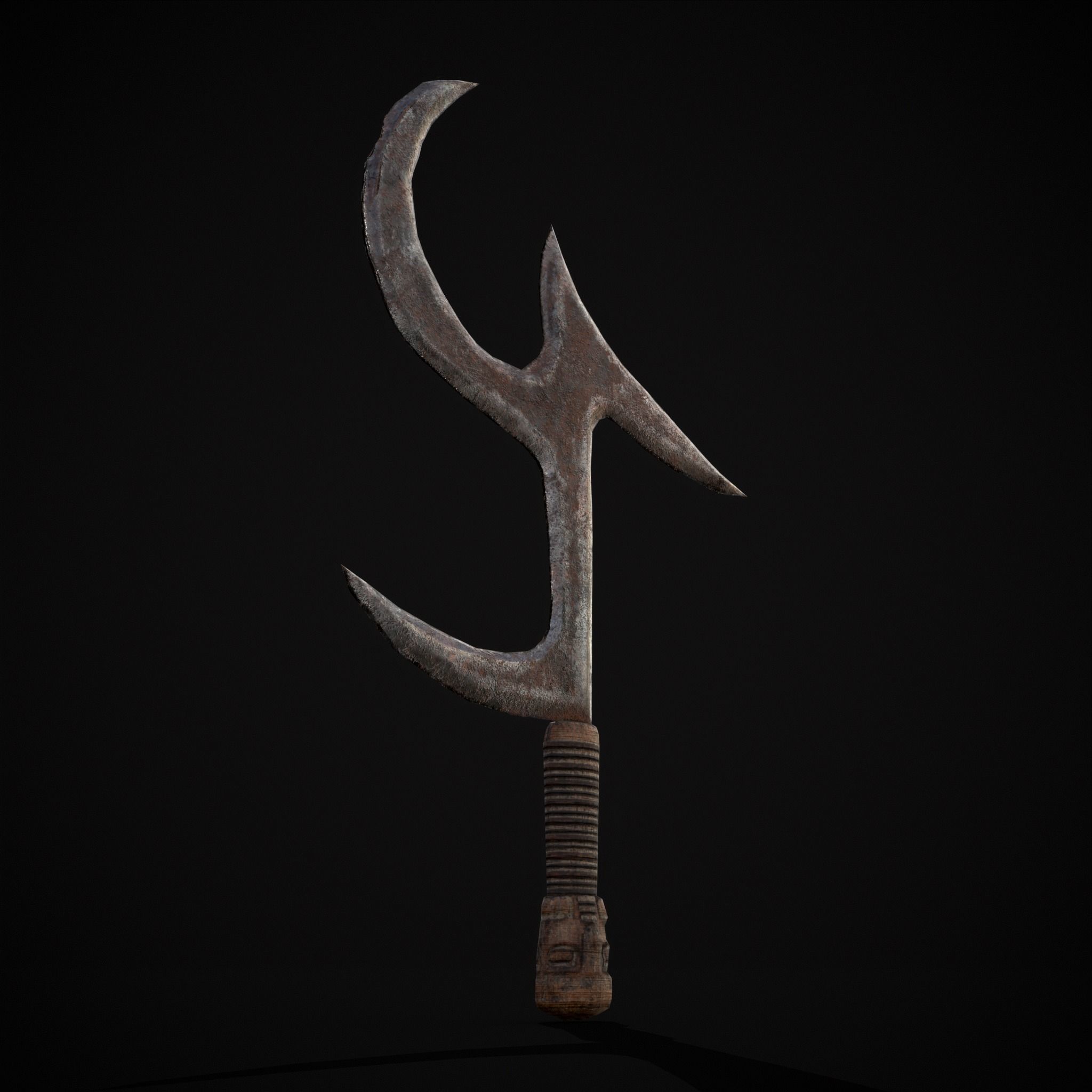 African Mambele Low-poly 3D model_13