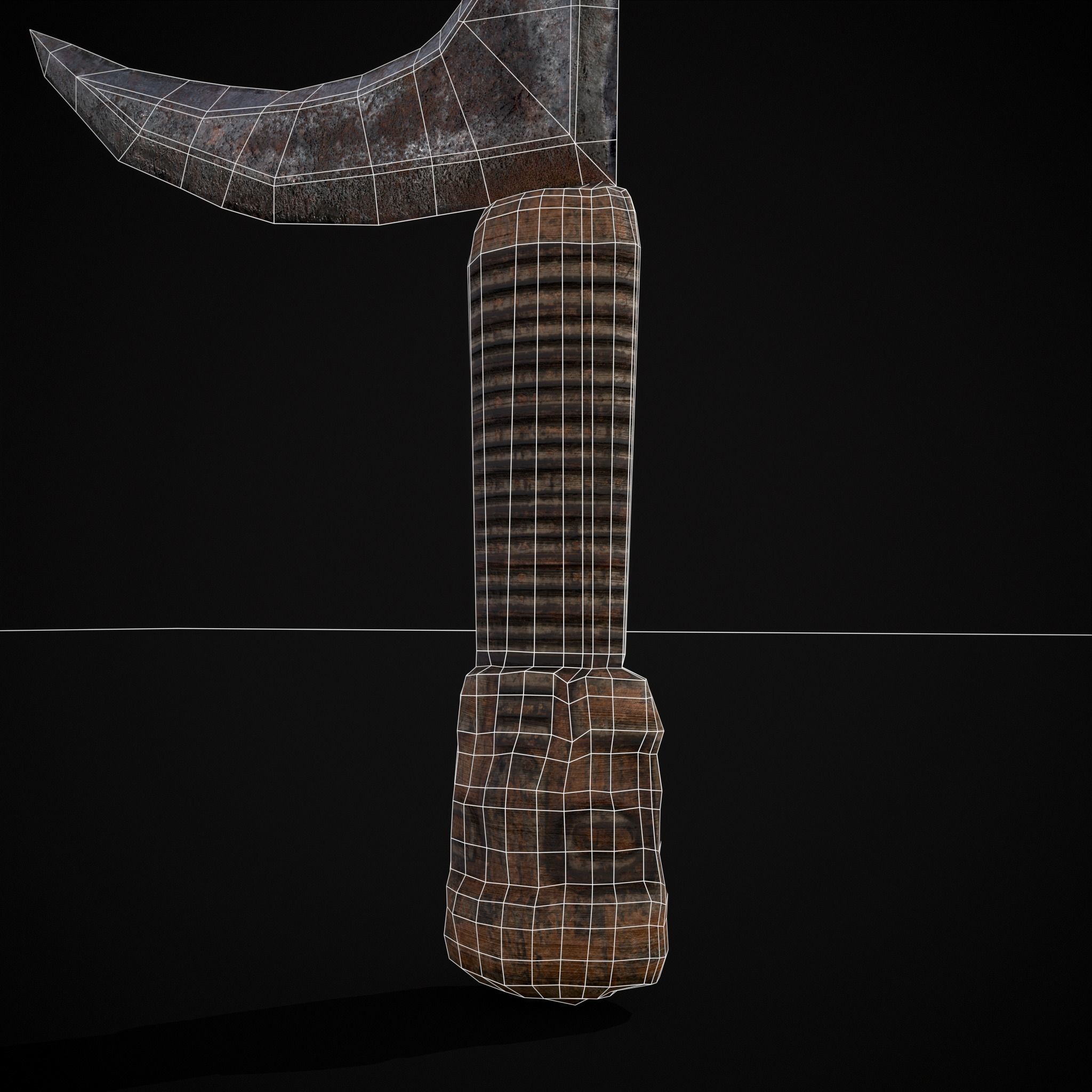 African Mambele Low-poly 3D model_4