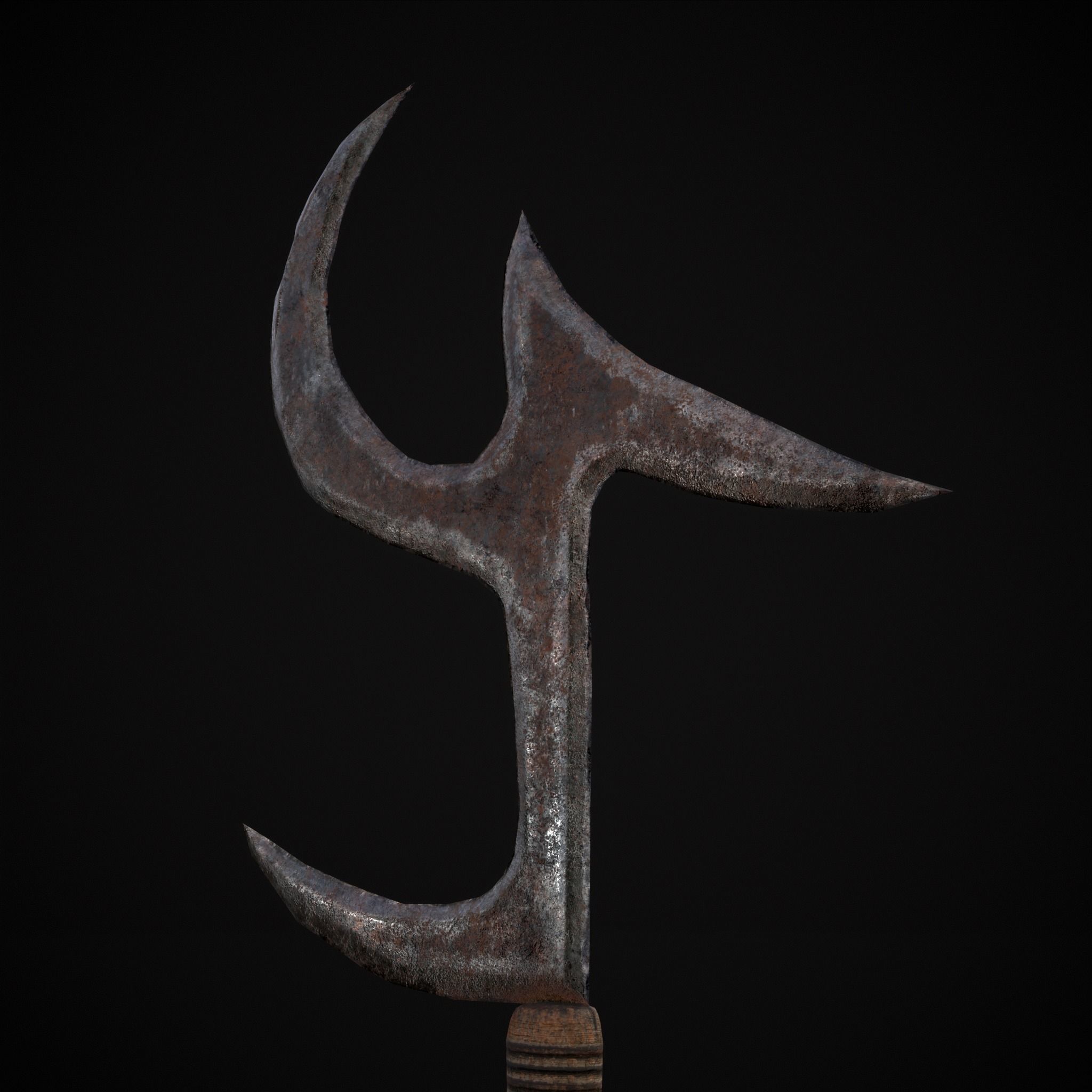 African Mambele Low-poly 3D model_7