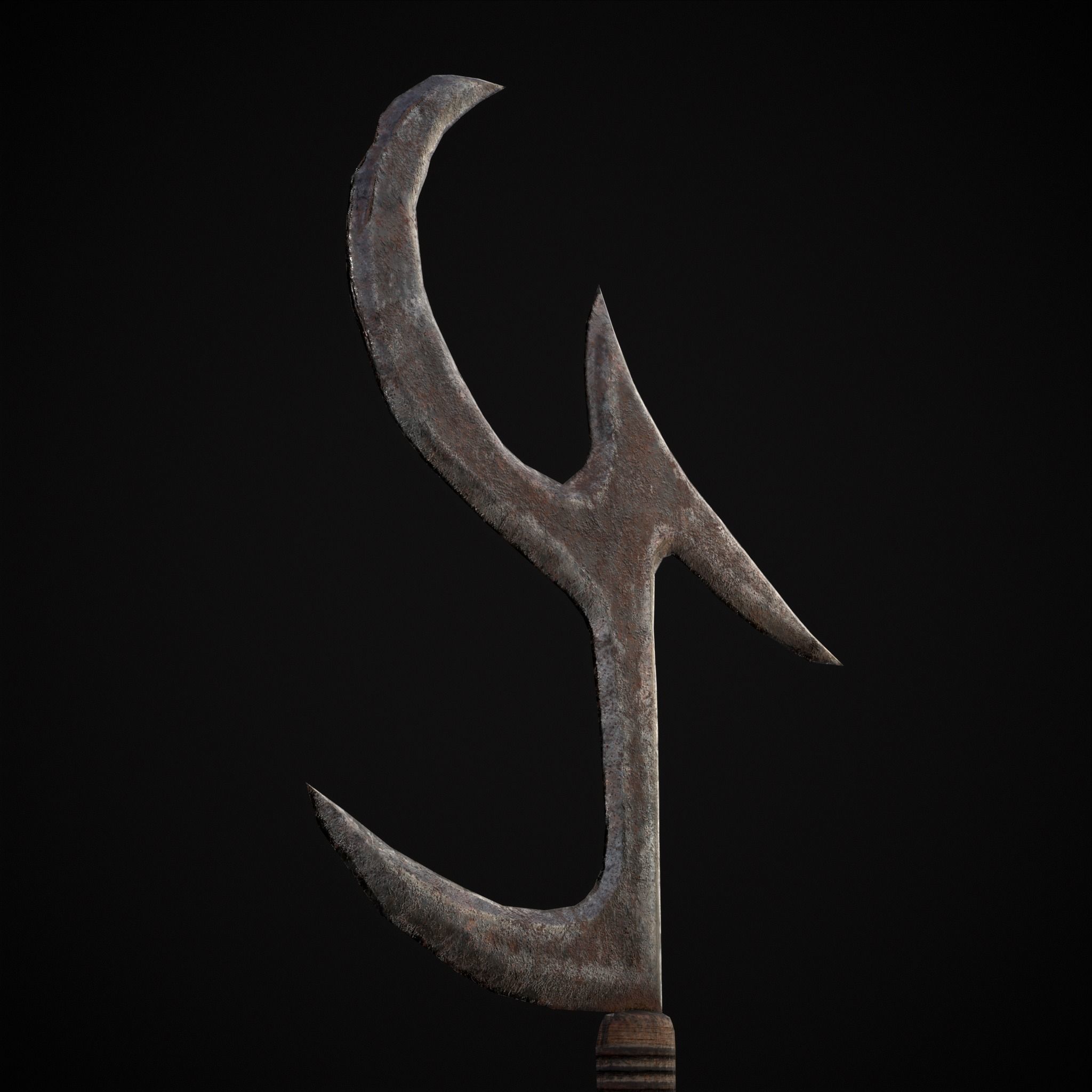 African Mambele Low-poly 3D model_9