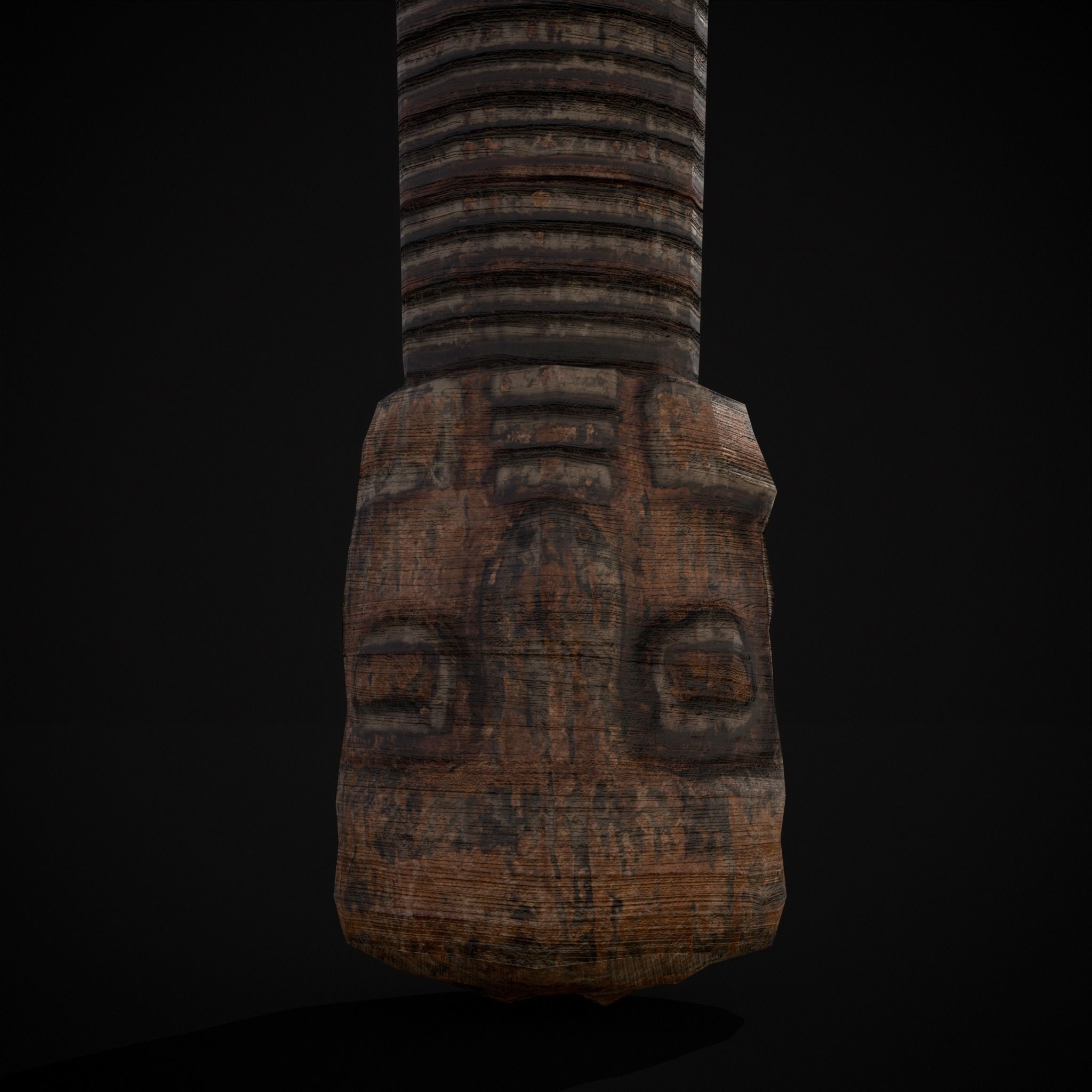 African Mambele Low-poly 3D model_19