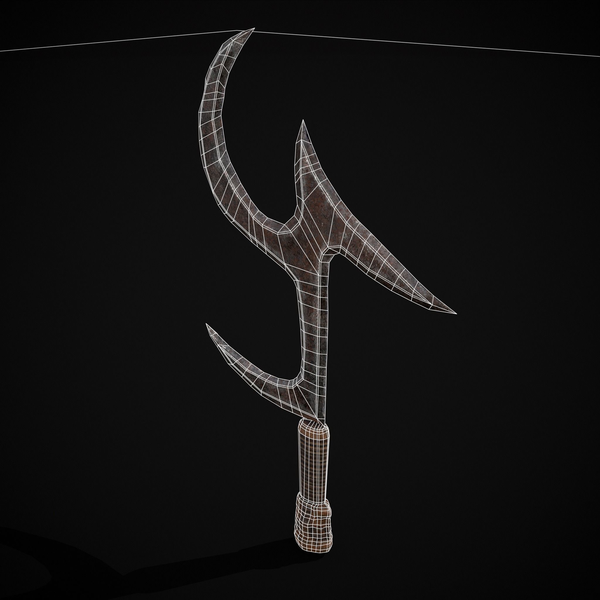 African Mambele Low-poly 3D model_18