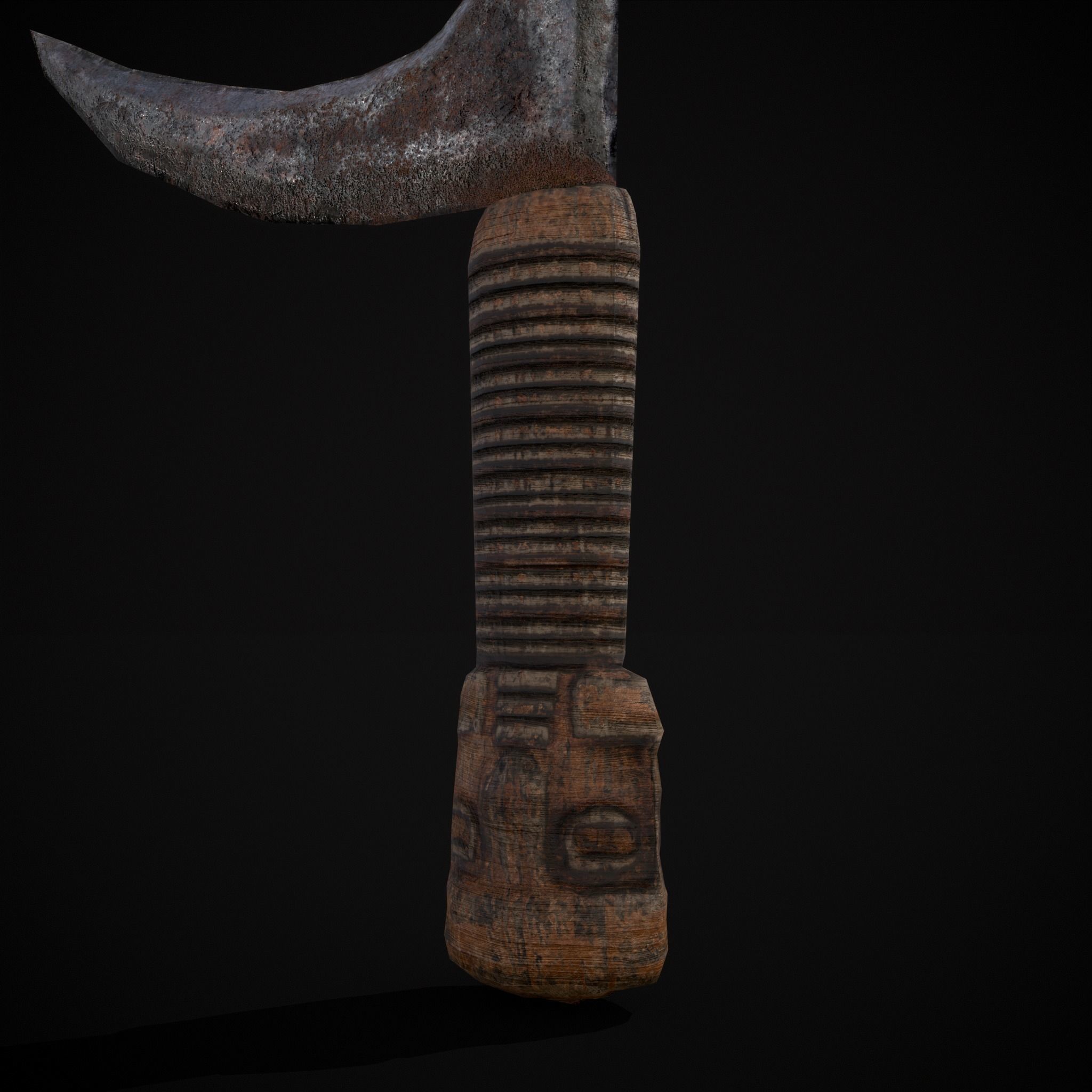 African Mambele Low-poly 3D model_3