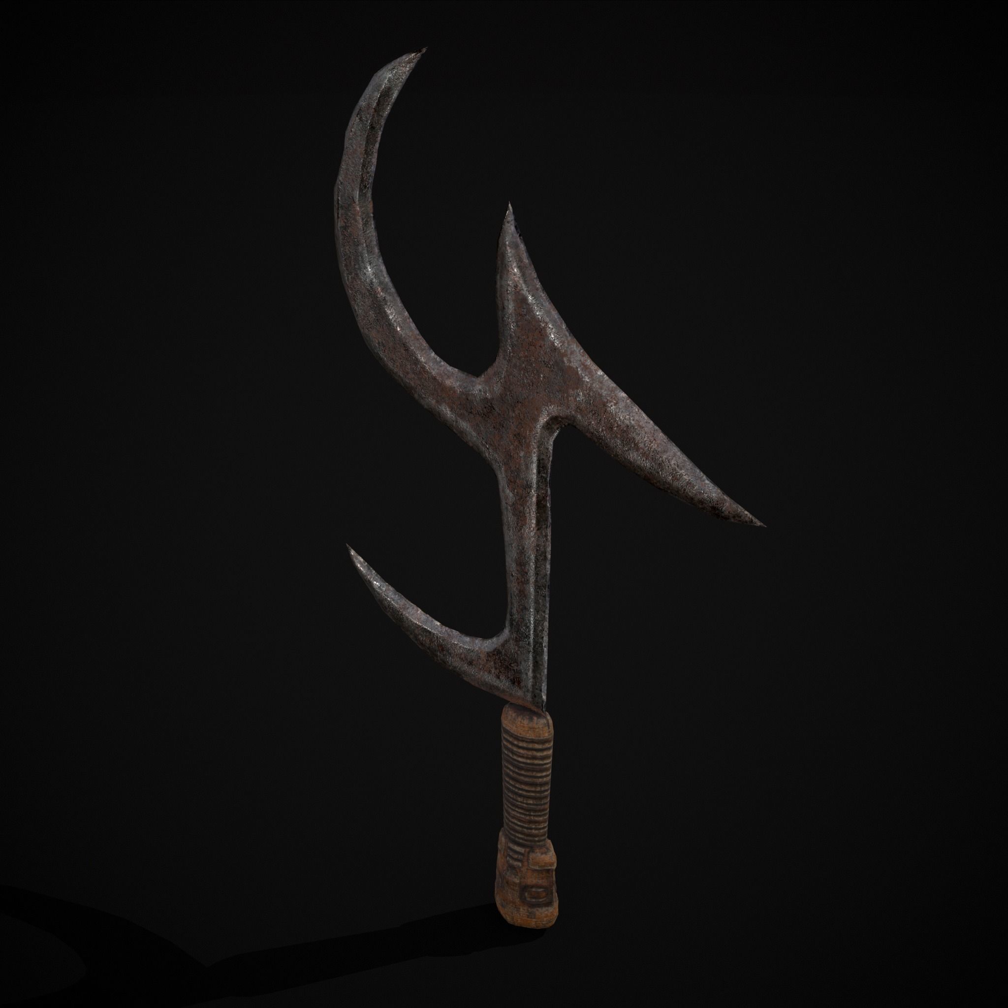 African Mambele Low-poly 3D model_17