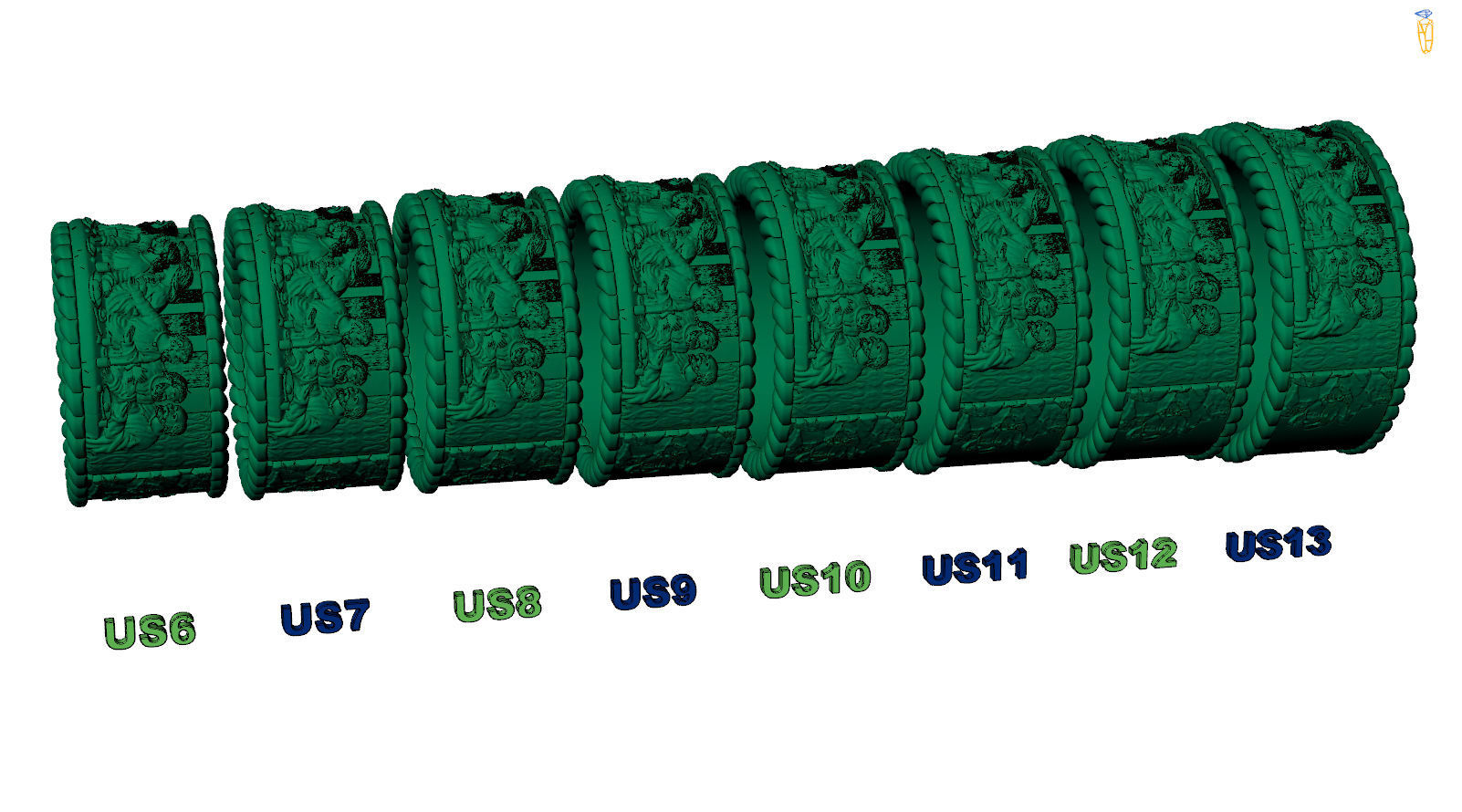 The Last Supper Band Jesus Christ ang Twelwe Apostles 3D print model_7