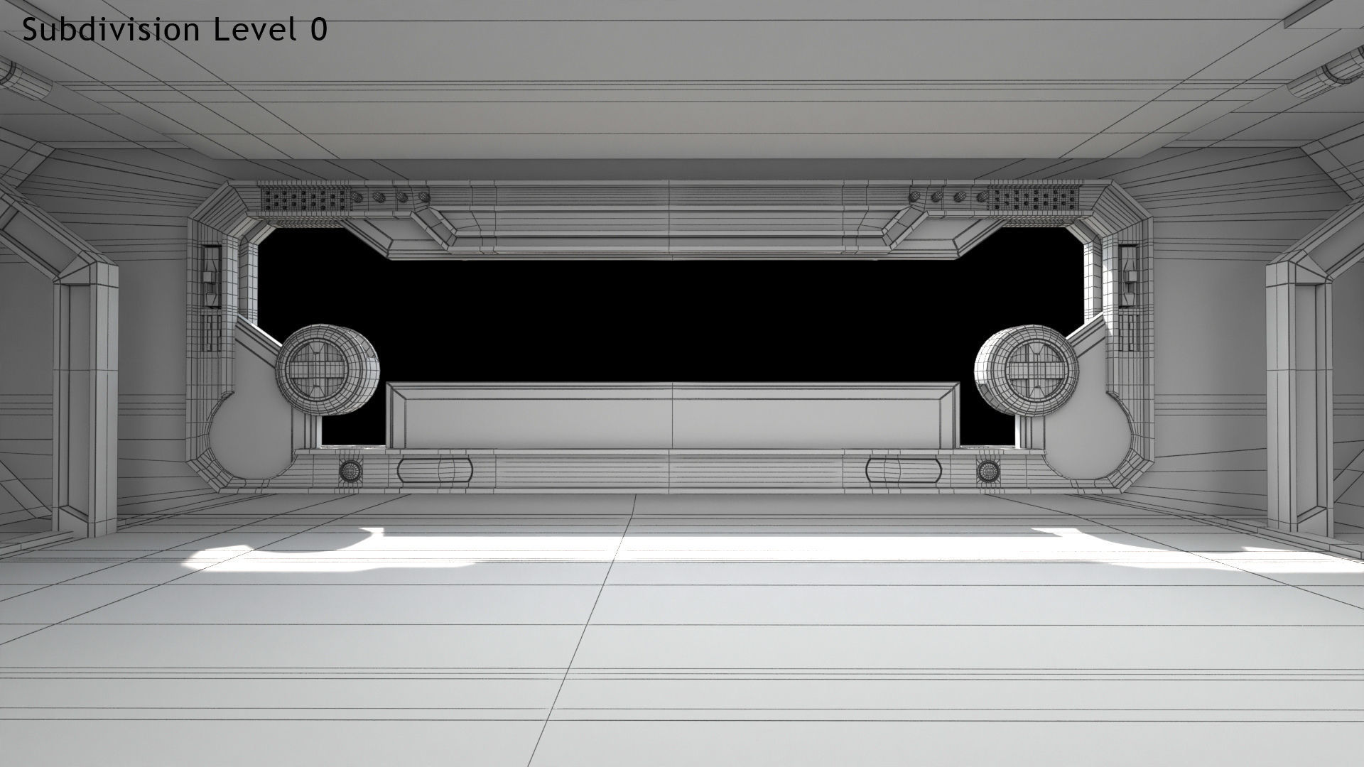 Sci-fi Interior Scene Low-poly 3D model_18