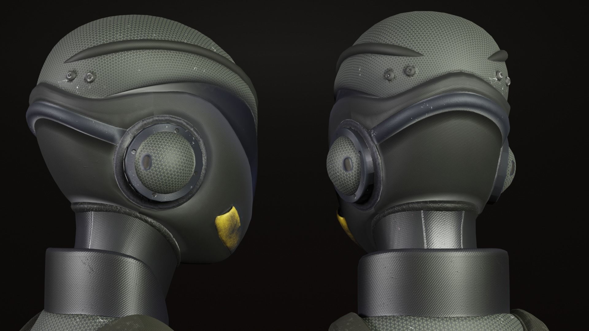 sci-fi character Low-poly 3D model_5