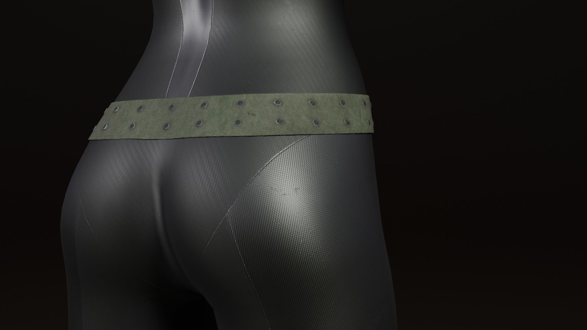 sci-fi character Low-poly 3D model_7