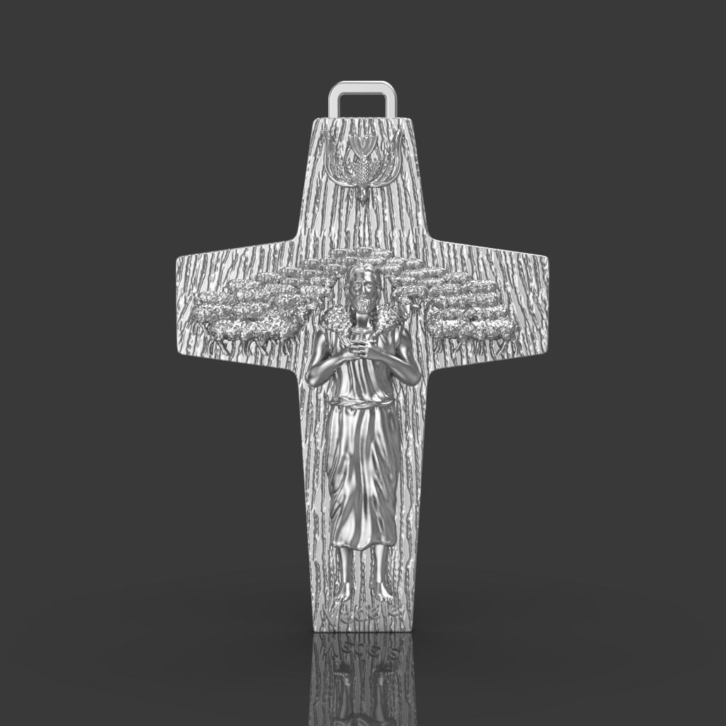 Cross of Pope Francis 3D print model_4