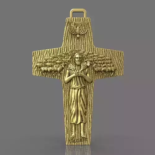 Cross of Pope Francis 3D print model