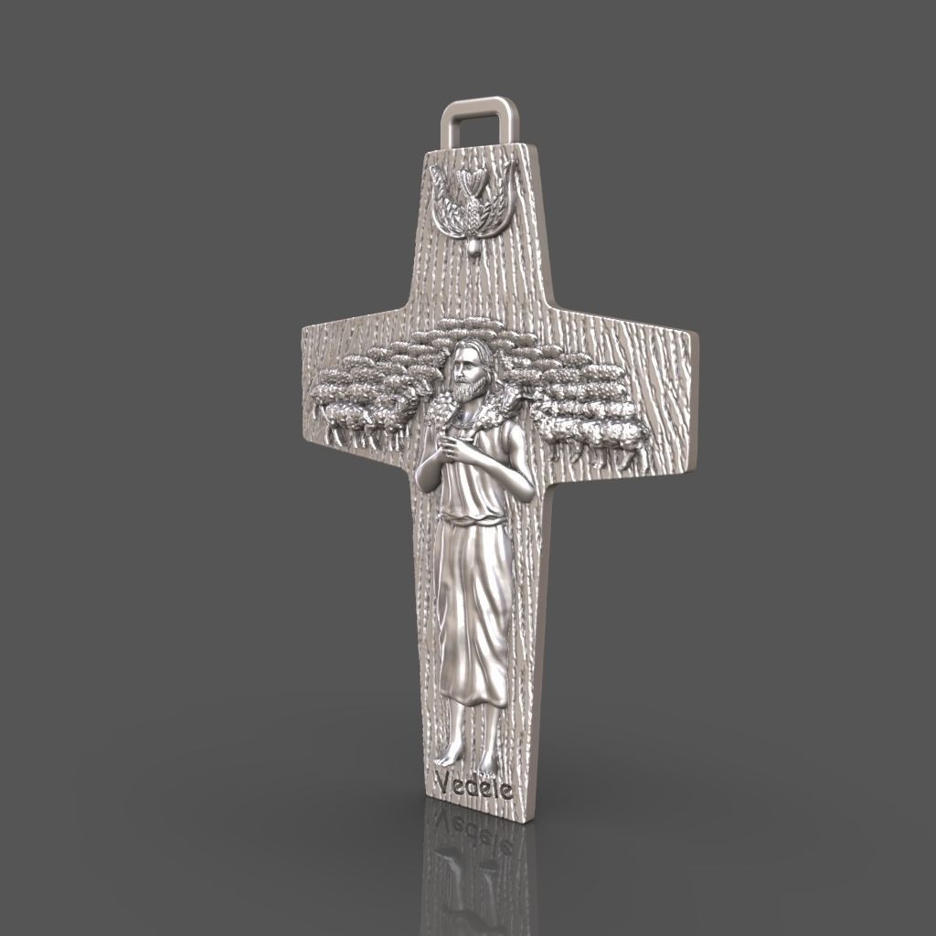 Cross of Pope Francis 3D print model_2