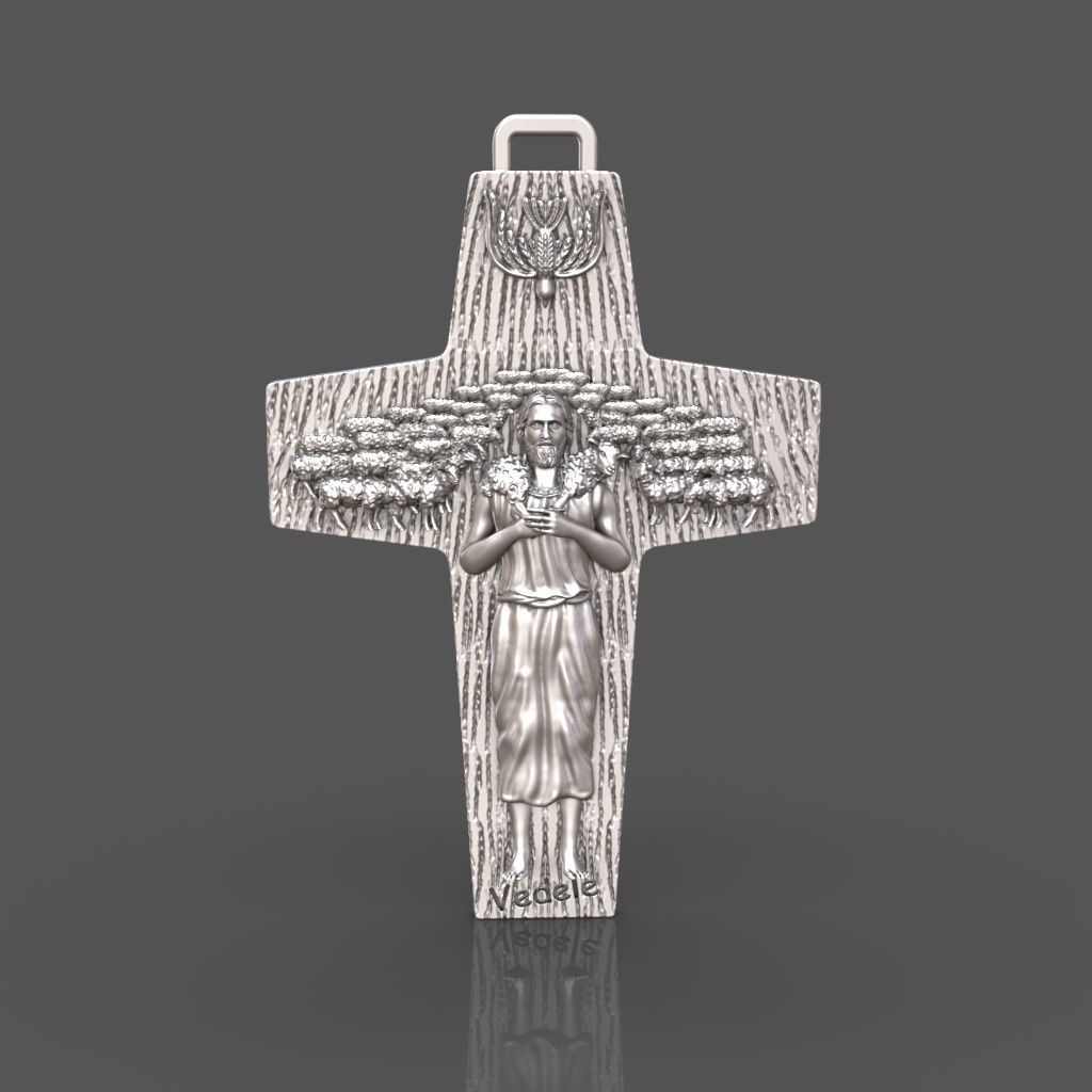 Cross of Pope Francis 3D print model_1