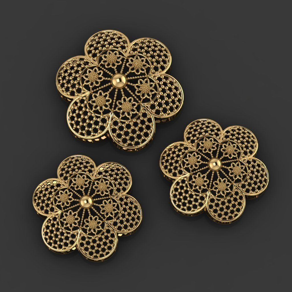 15 Locket Pendant Sets 3D print model_13