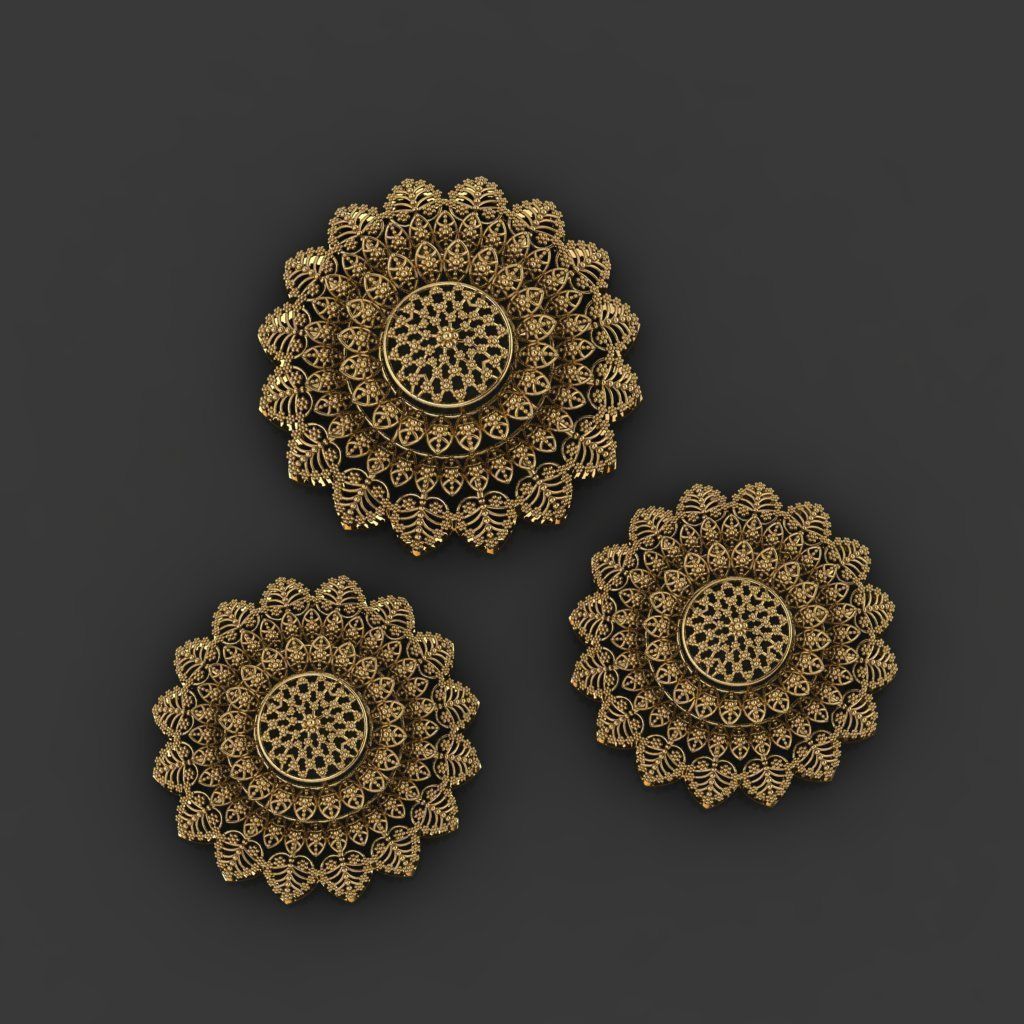 15 Locket Pendant Sets 3D print model_23