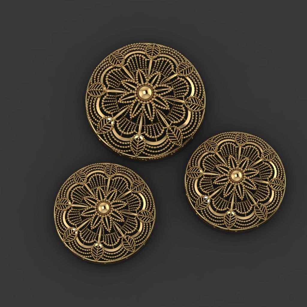 15 Locket Pendant Sets 3D print model_4