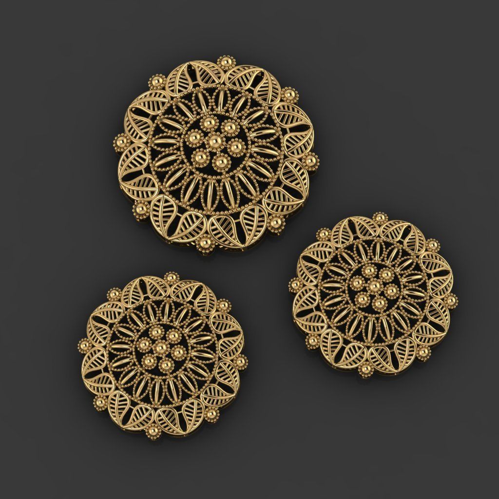 15 Locket Pendant Sets 3D print model_21