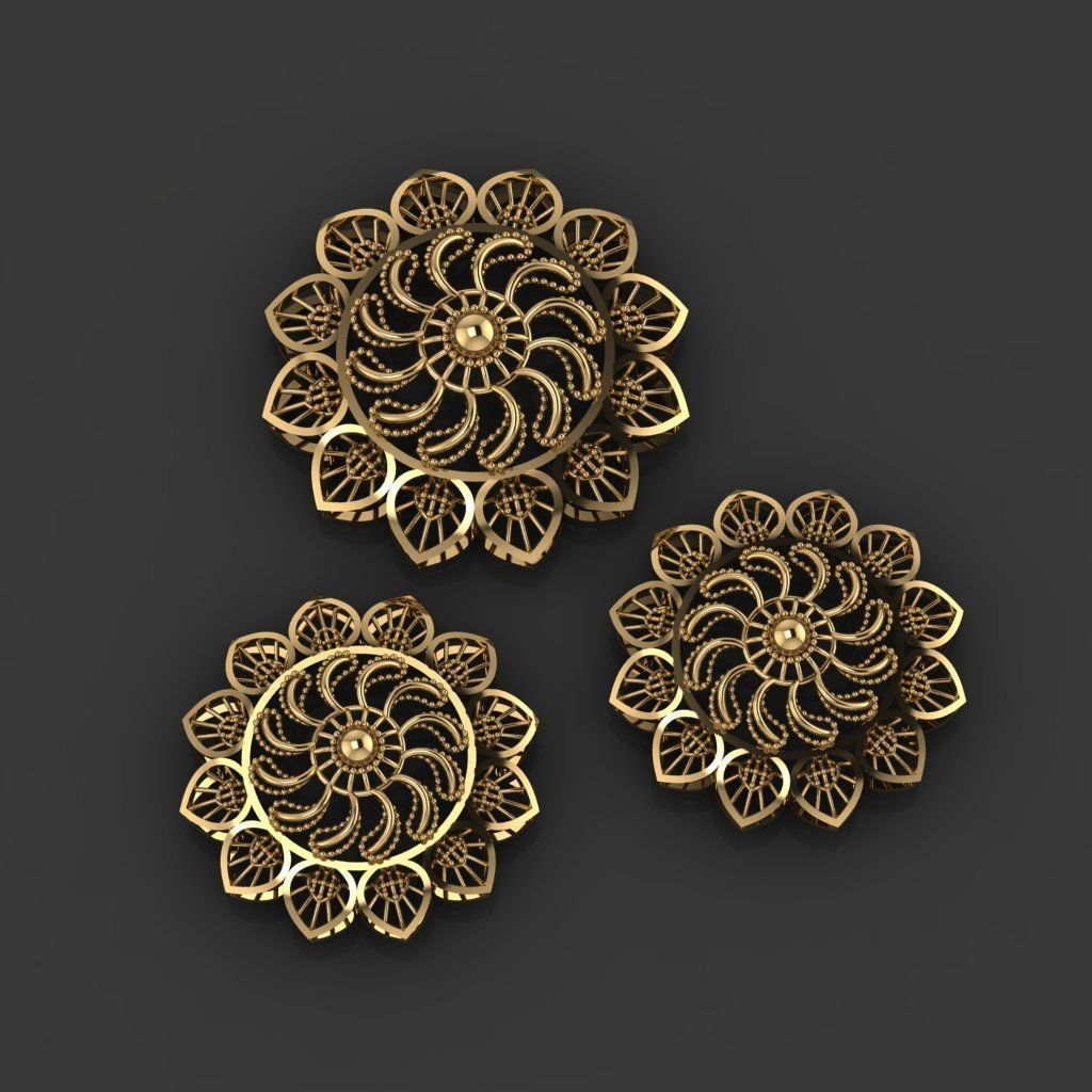 15 Locket Pendant Sets 3D print model_19