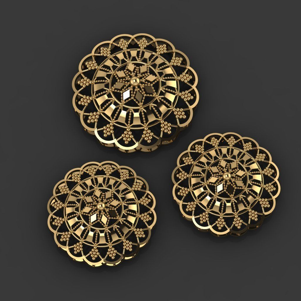 15 Locket Pendant Sets 3D print model_17