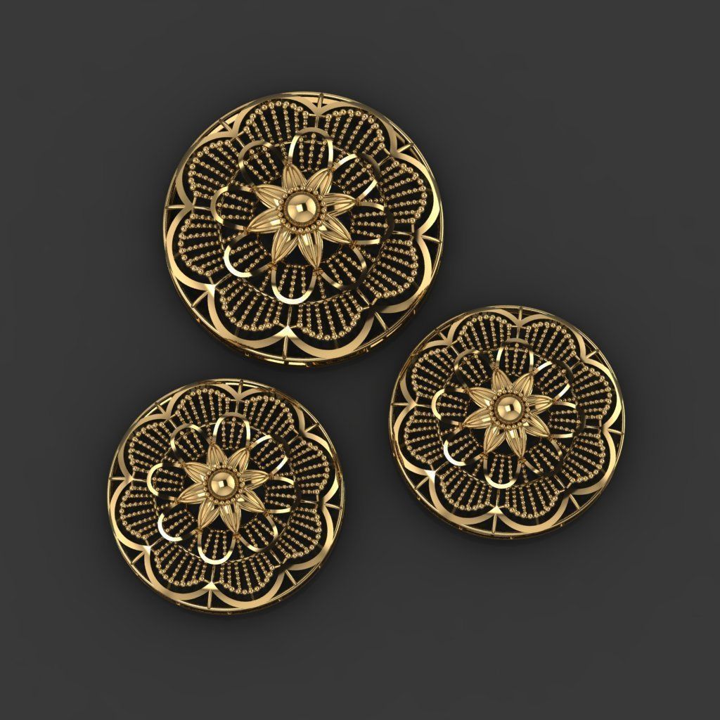 15 Locket Pendant Sets 3D print model_2