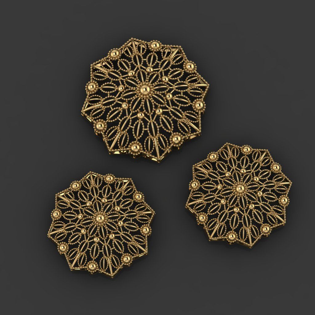 15 Locket Pendant Sets 3D print model_10