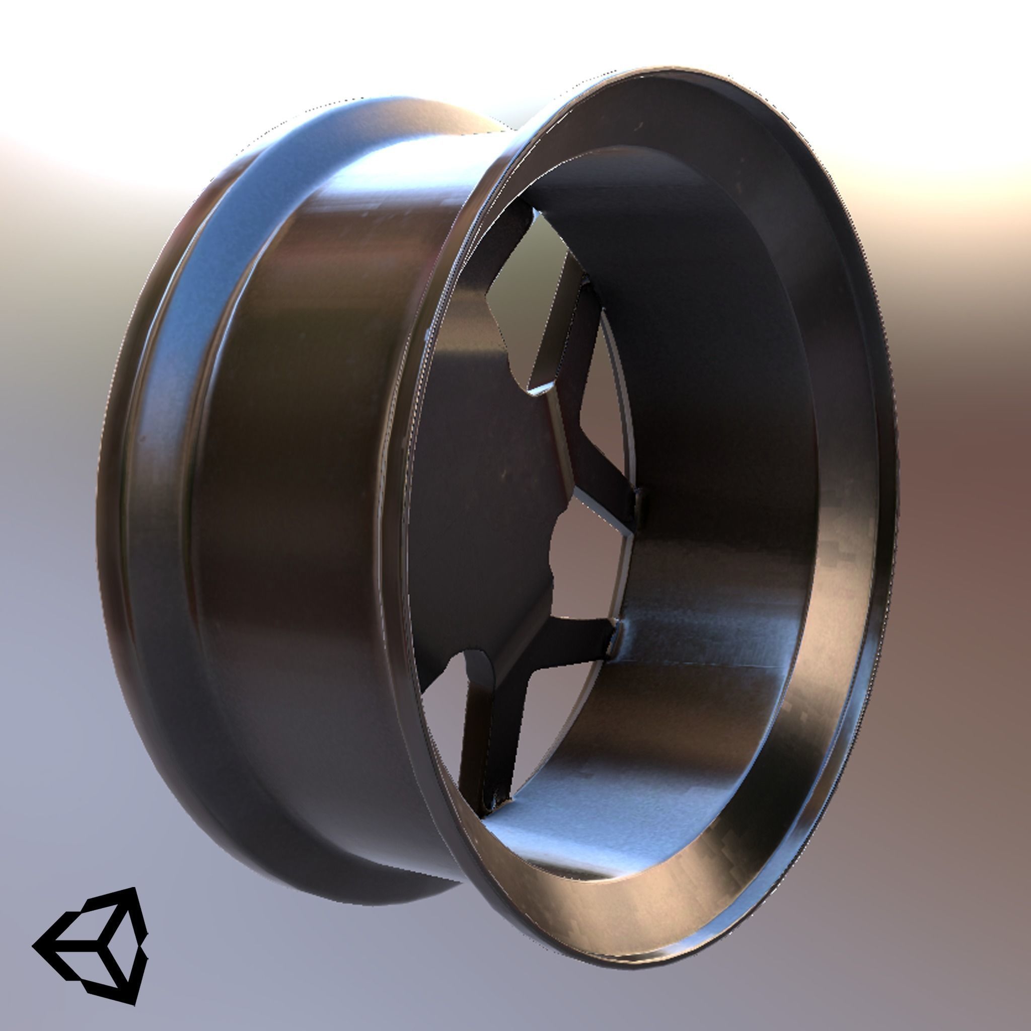 Sport Car Rim 8 Game-Ready 3D Model Low-poly 3D model_23