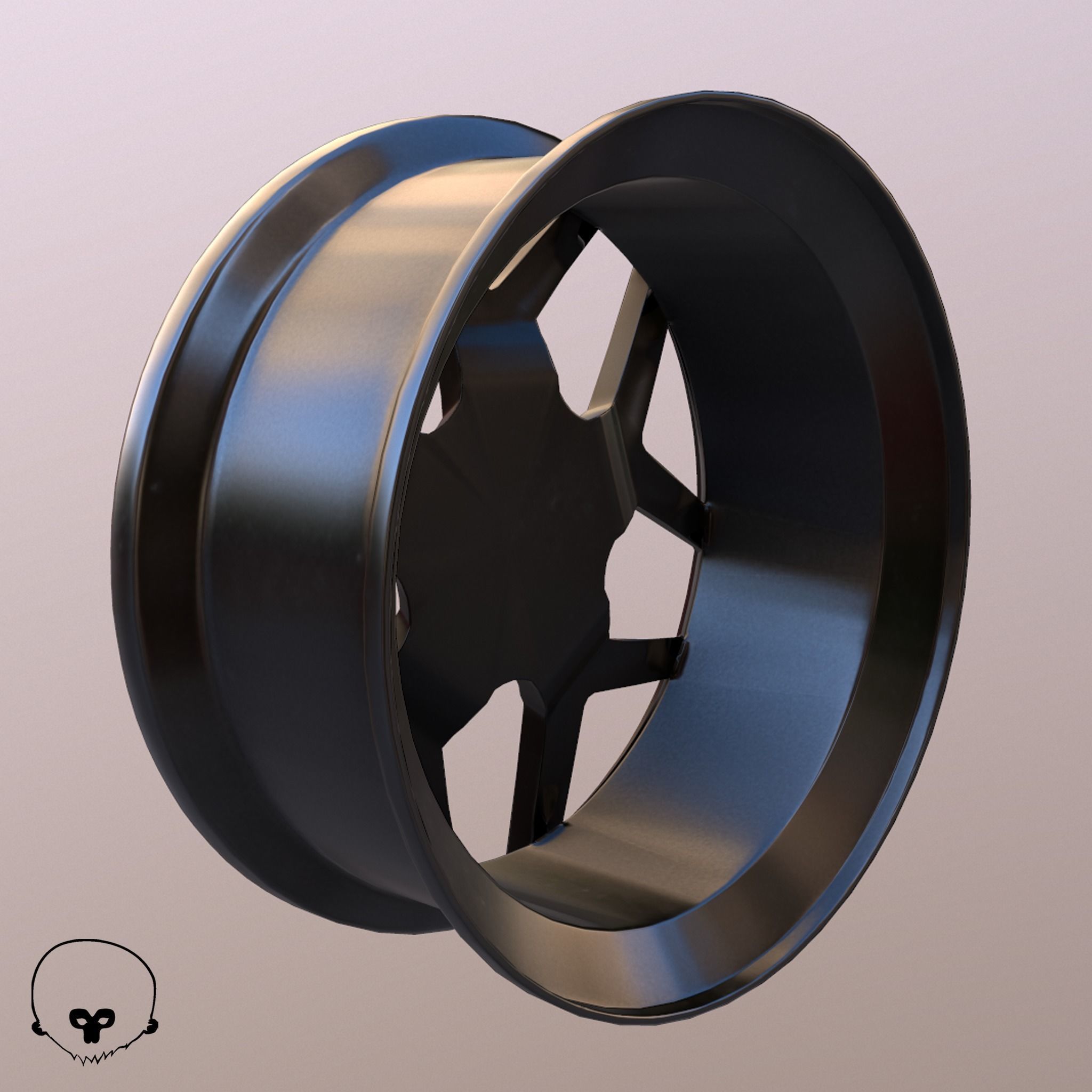 Sport Car Rim 8 Game-Ready 3D Model Low-poly 3D model_15
