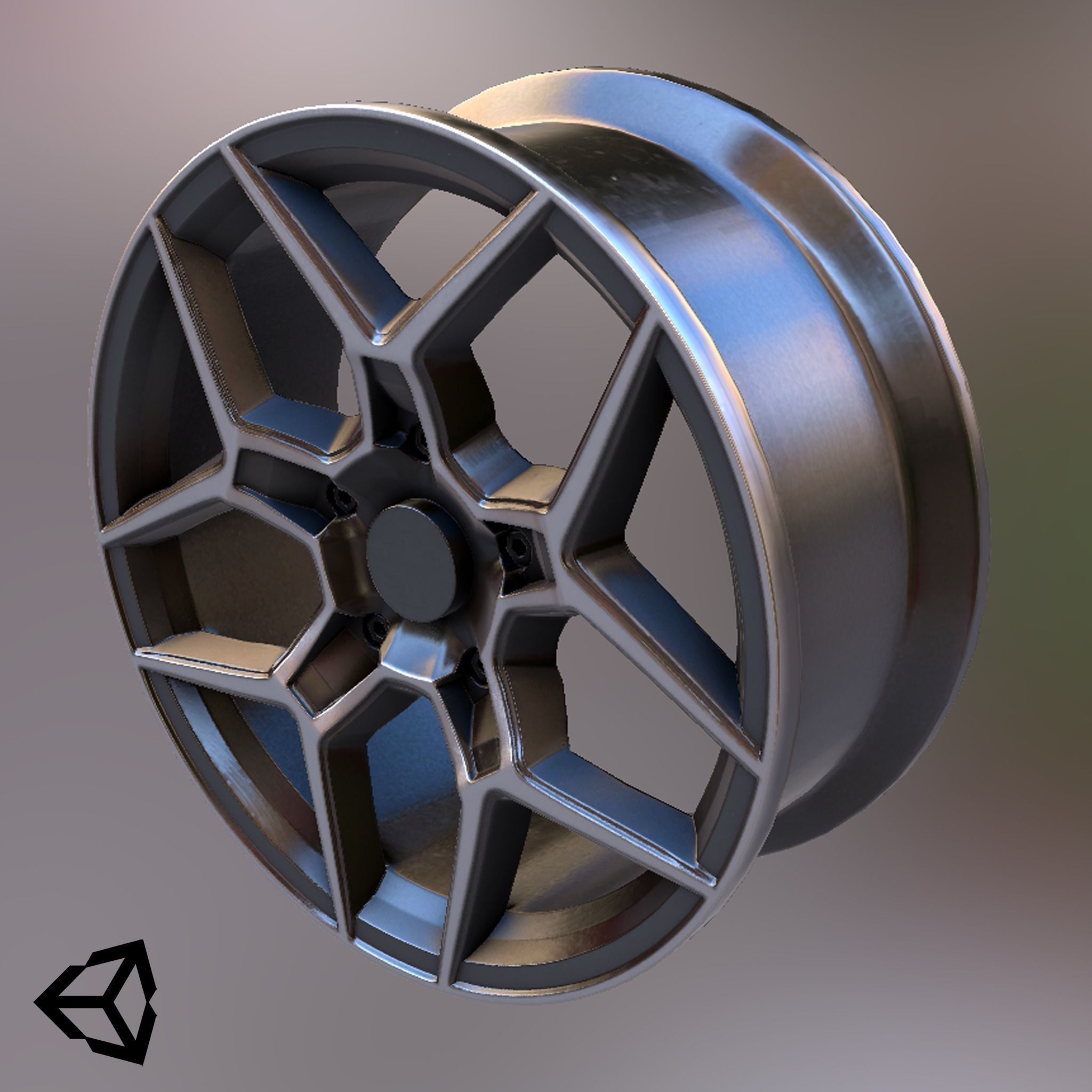 Sport Car Rim 8 Game-Ready 3D Model Low-poly 3D model_20