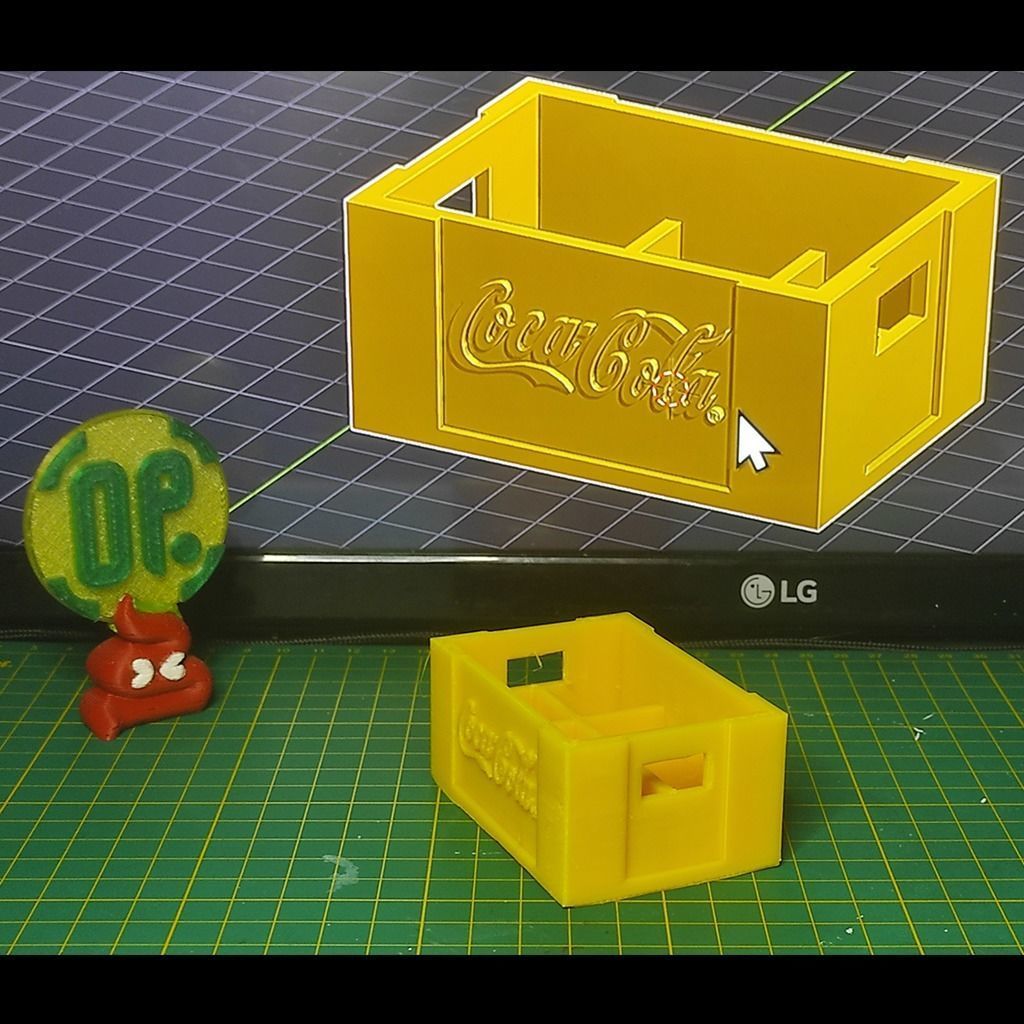 Hand Truck plus Bottle BOX - Mini Collectibles 3D print model_2