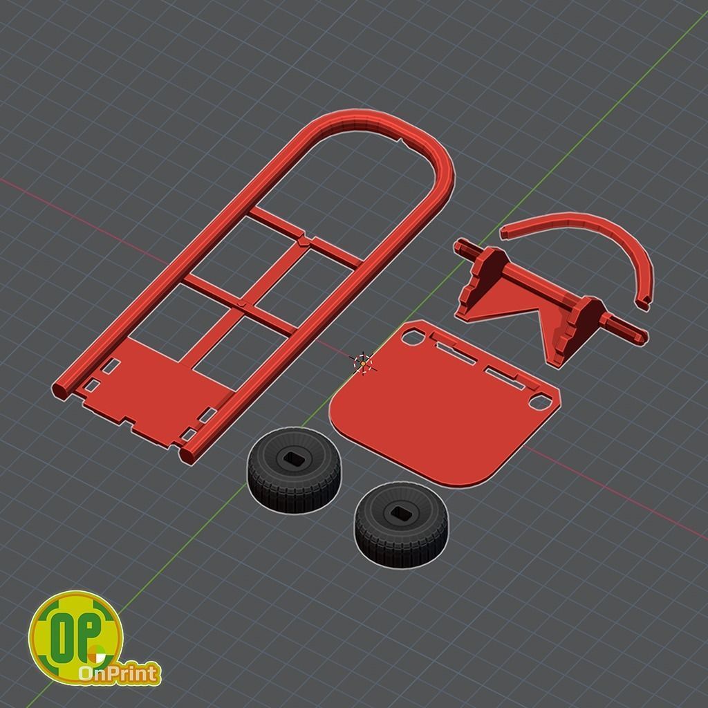 Hand Truck plus Bottle BOX - Mini Collectibles 3D print model_7