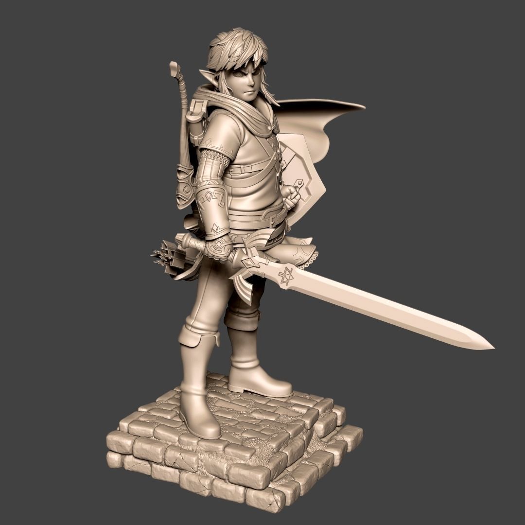 Link from the game  The Legend of Zelda Tears of the Kingdom 3D print model_9