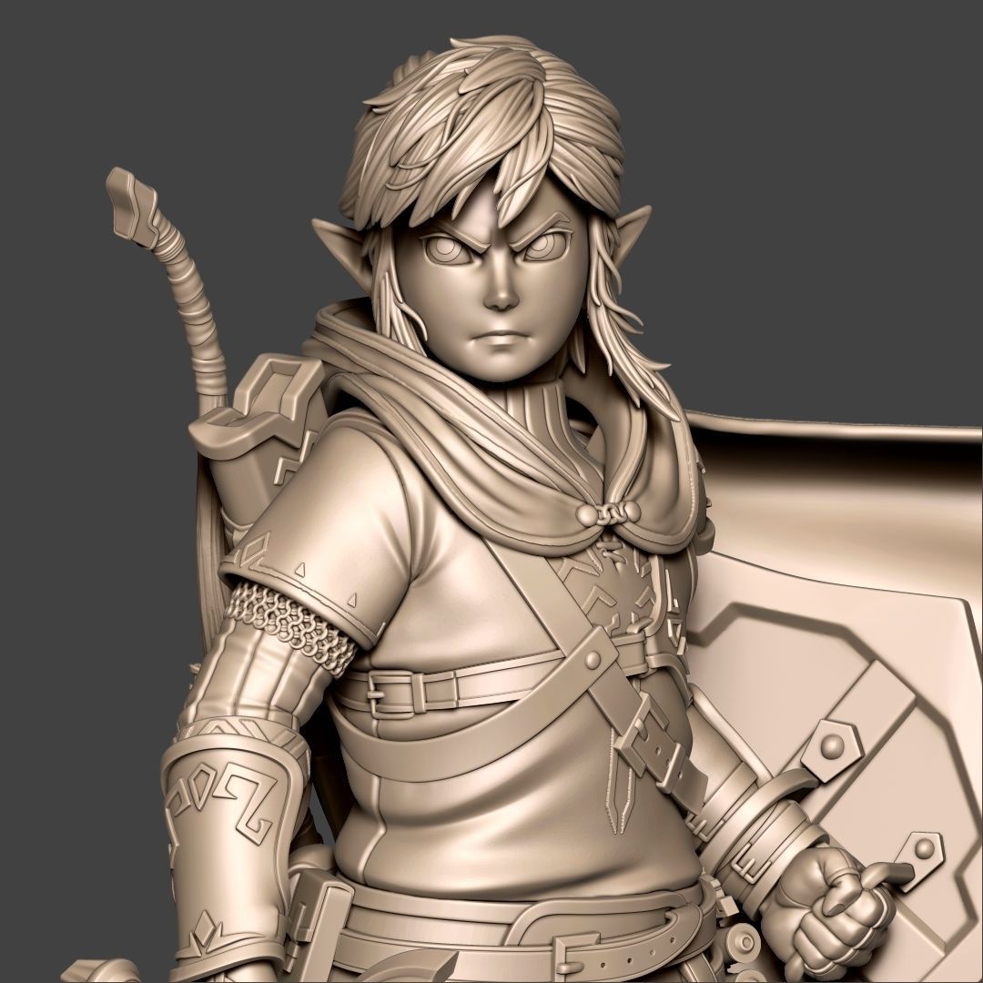 Link from the game  The Legend of Zelda Tears of the Kingdom 3D print model_12