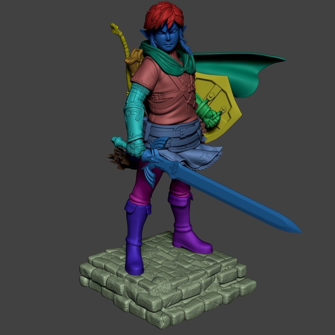 Link from the game  The Legend of Zelda Tears of the Kingdom 3D print model_15
